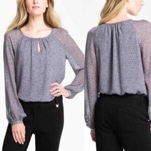 Tory Burch Silk Lisa Long Sleeve Blouse size 0